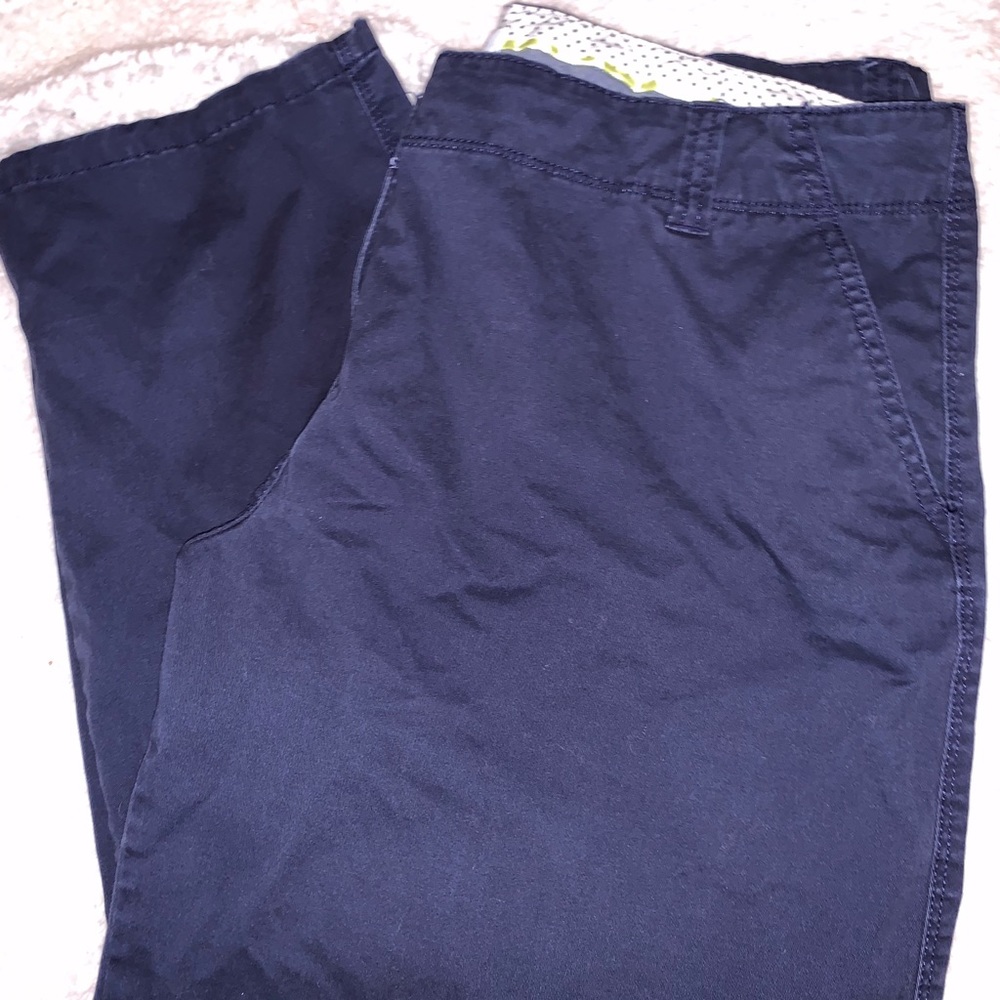 crown & ivy Navy Blue Capris